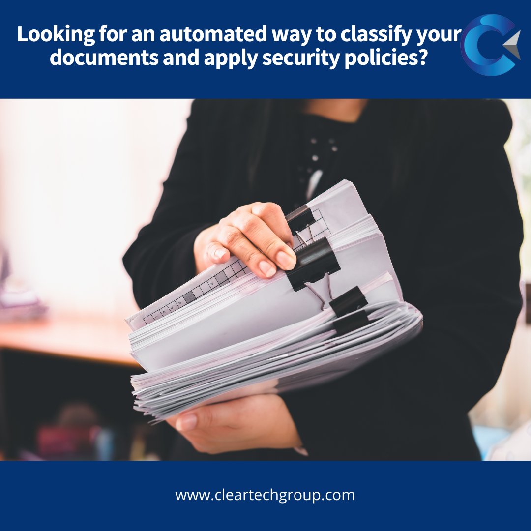 CleartechGroup's tweet photo. If you're looking for an automated way to classify your documents and apply security policies, look no further than Microsoft 365's Sensitivity Labels. 

https://t.co/lm86szdGtH #DocumentSecurity #SensitivityLabels https://t.co/l0y5a6rObh