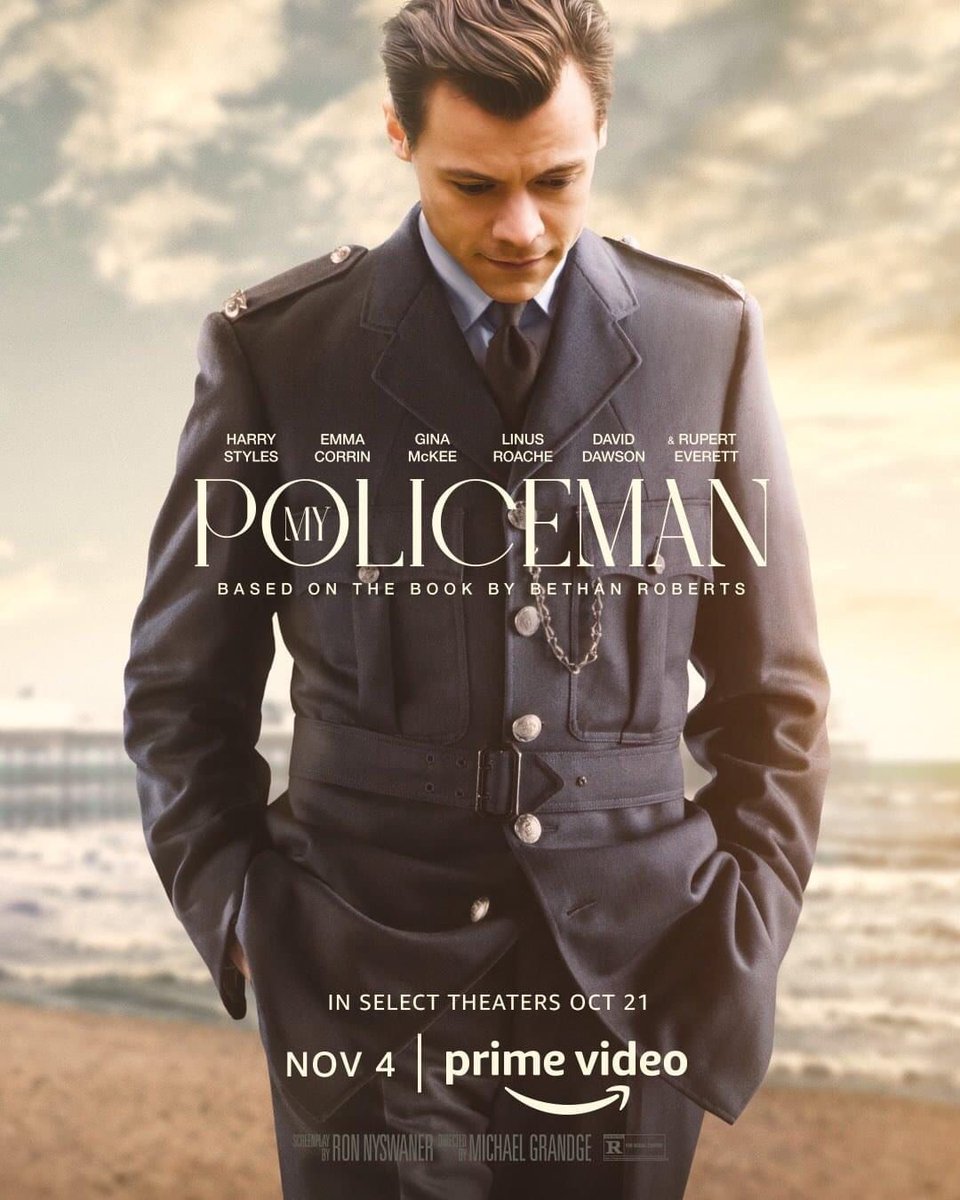 HarryMexOficial's tweet photo. Pósters oficiales de Harry en sus películas: 

Dunkirk ☑️
Eternals ☑️
My Policeman ☑️
Don't Worry Darling ⏳ https://t.co/VYVpjxUipZ