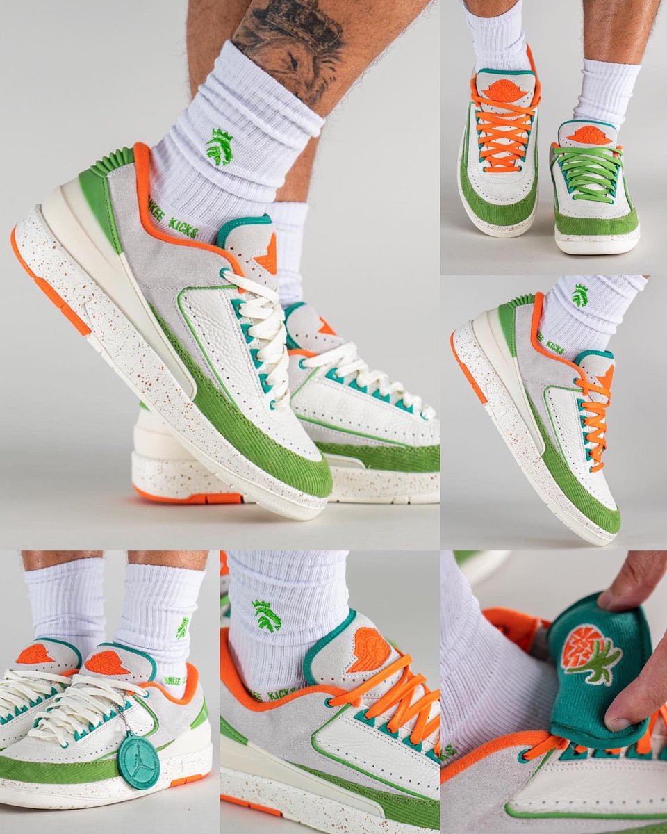 zSneakerHeadz's tweet photo. 2022 #Titan22 x Air Jordan 2 Low SP on-feet! 🏝🥝 https://t.co/AcvKtFLLtl