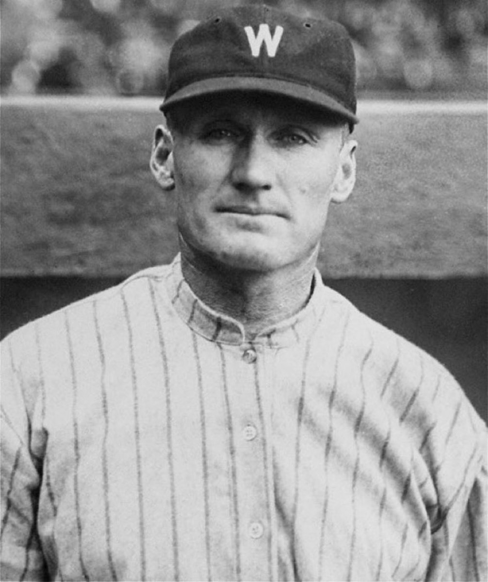 Super70sSports's tweet photo. In 1918, Walter Johnson pitched an 18-inning shutout. Nobody knows what his pitch count was that day but his testicle count was two and that’s what managers relied on back then. https://t.co/E7VPzwohnA