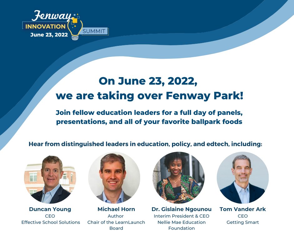 Join us at our #FenwayInnovationSummit to hear from experts in the education field. Register here hubs.ly/Q01dBGlH0