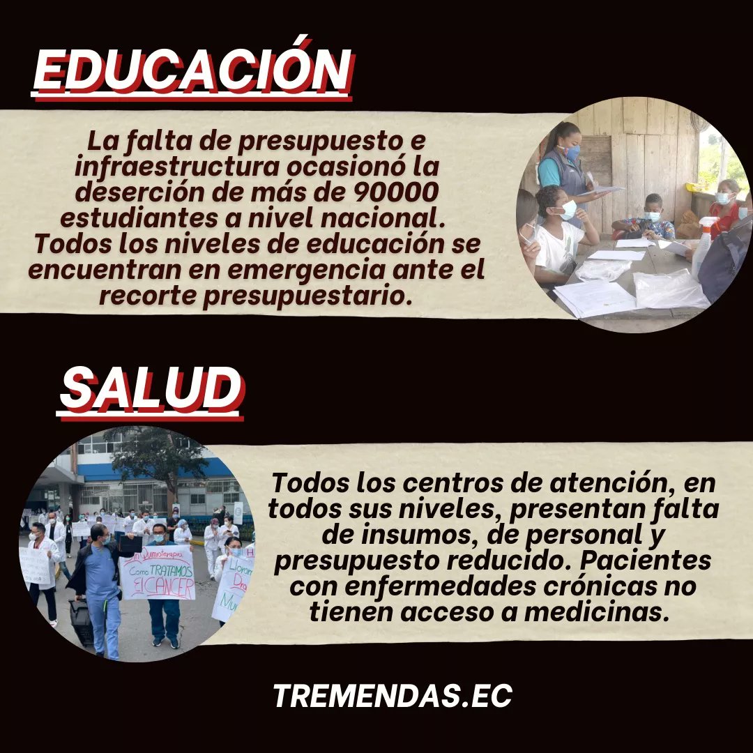tremendas_ec's tweet photo. Sectores como la educación, la salud, la seguridad, la protección del medio ambiente, la falta de empleo son varios de los puntos que deben ser discutidos para plantear soluciones que brinden un alivio a las familias ecuatorianas.
#ParoNacional #ParoNacionalEcuador https://t.co/XBPM30v2u0