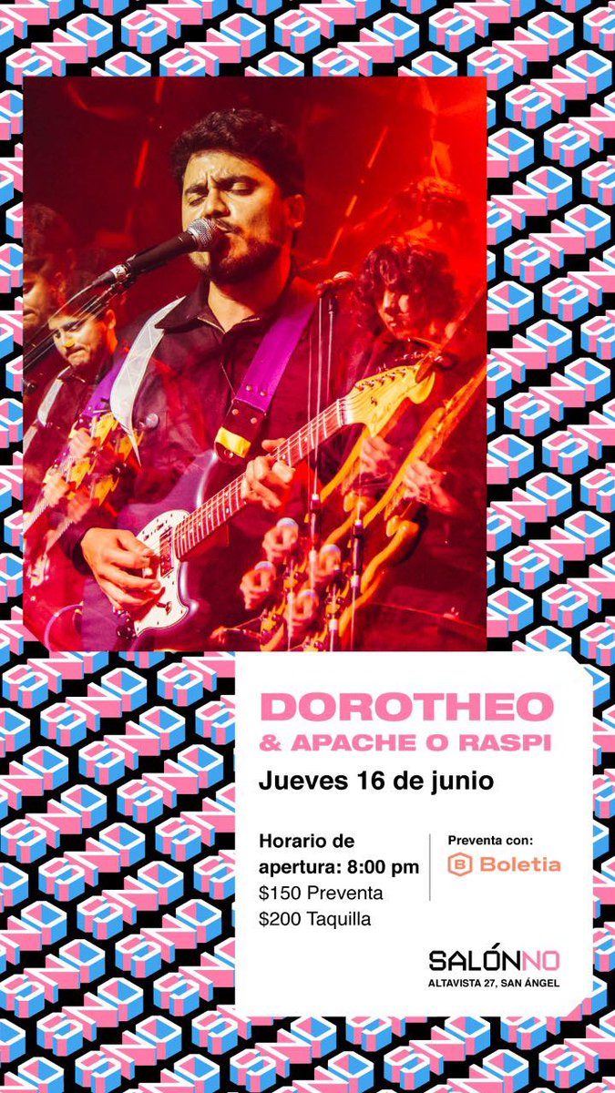 Dos de nuestras bandas de casa se van a presentar juntas este jueves 16 en #SalonNO y los boletos están al 3x2 en preventa. Les dejamos la entrevista de <a href="/Dorotheoband/">Dorotheo</a> mehaceruido.com/2021/05/entrev…