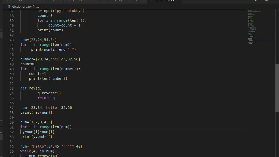nancywa46426374's tweet image. Day35-Everyday doing practice and implementing what I have learnt in python.
#100DaysOfCode 
#codeHive2022