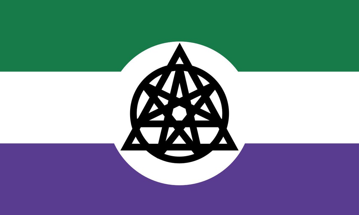 SCP2547's tweet photo. Saw a couple misconceptions about the meaning of this flag I made, the Nonhuman Unity Flag, to represent the otherkin, therian, and larger nonhuman communities! Nonhuman info thread as well!! 🧵 https://t.co/FPX9QkXC8n