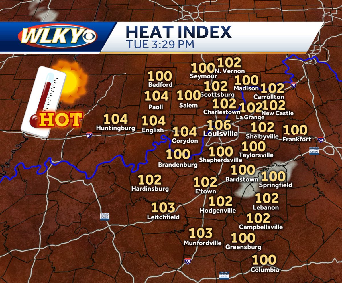 WLKYMoRose's tweet photo. Louisville? You ok?? #WellCheck #Heatwave @WLKY https://t.co/zupHSEIlZB