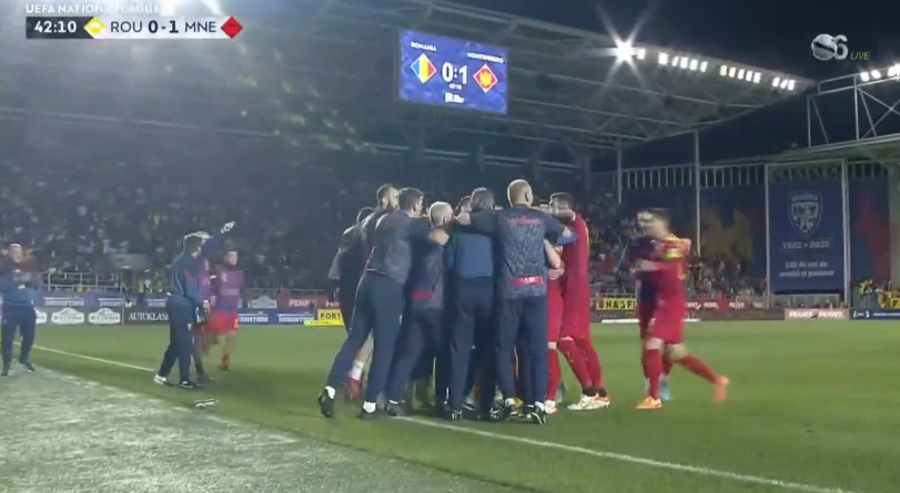 foet247europa's tweet photo. Romania 0 Montenegro 1. Mugoša #ROUMNE https://t.co/cgqeTCOYYS