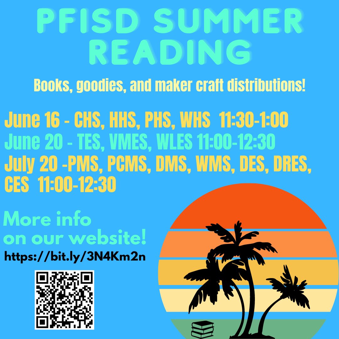 PfISD Libraries (@pfisdlibraries) on Twitter photo Come grab a goodie bag at one of our summer reading giveaways! You'll get origami activities, goodies, and, of course, books! 📚😎 See you there! #pfisdlibraries <a href="/pfisd/">Pflugerville ISD</a> Come grab a goodie bag at one of our summer reading giveaways! You'll get origami activities, goodies, and, of course, books! 📚😎 See you there! #pfisdlibraries <a href="/pfisd/">Pflugerville ISD</a>
