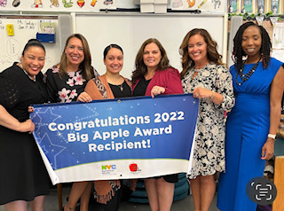 Let's give Jarisa Santiago,1st grade teacher,PS 132 a huge round of applause 👏🏼 for being selected as one of twenty Big Apple Award Winners 2022. We are super proud of her! Superintendent Dr.Dixon Principal Lubeck ES Watts #GemOfBrooklyn#D14 @DOEChancellor @BKNorthNYCDOE @UFT