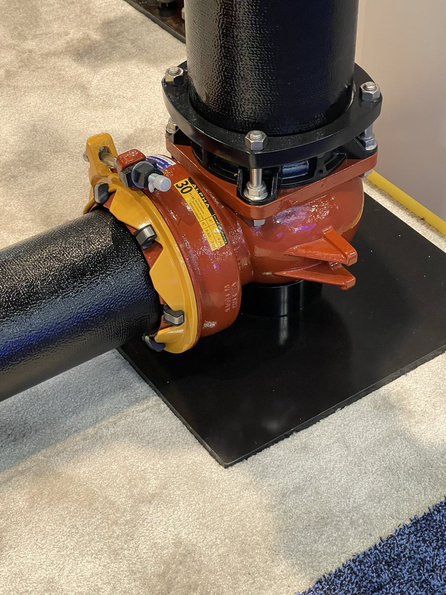 AFCatAMERICAN's tweet photo. #ALPHA bases are available on #AmericanDarling and #Waterous fire hydrants. Visit booth 18078 at @awwa's #ACE22 today and check out how easy hydrant installation can be. #LowTorque #SaveTimeAndMoney #TheRightWay https://t.co/gvXSJt9yNK