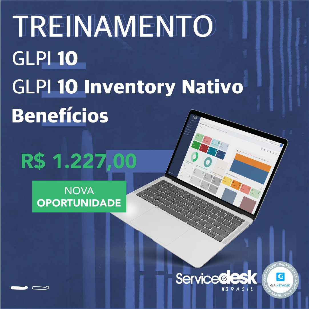 servicedeskbra's tweet photo. 🚀 NOVA OPORTUNIDADE de sair na frente com o GLPI 10! 

Confira todas as informações e não perca tempo:
https://t.co/jBooTxQwCZ

Assista nossa LIVE - GLPI News e GLPI 10.0.1 com @arthurrschaefer 
https://t.co/xUHS2vP5PH
ㅤ
#servicedeskbrasil #glpibrasil #treinamentoglpi #glpi10 https://t.co/uRBPxiLmk1