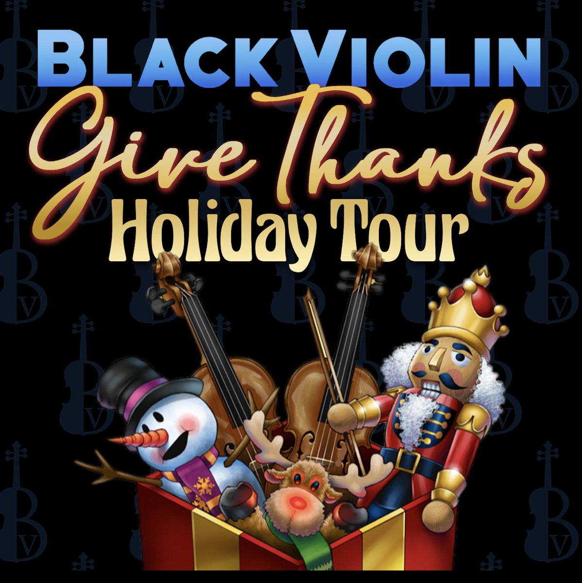 Join us this winter on our Give Thanks Tour 2022! We'll be bringing the spirit of the season to a city near you starting this November! Click the link in our bio for tickets, new shows added frequently. #GiveThanks #TaketheStairs #BlackViolin #holidaytour