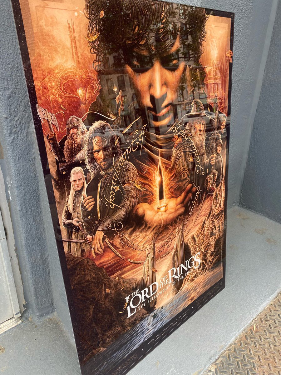 For people inquiring about our Acrylic poster line, this is what a finished piece looks like…