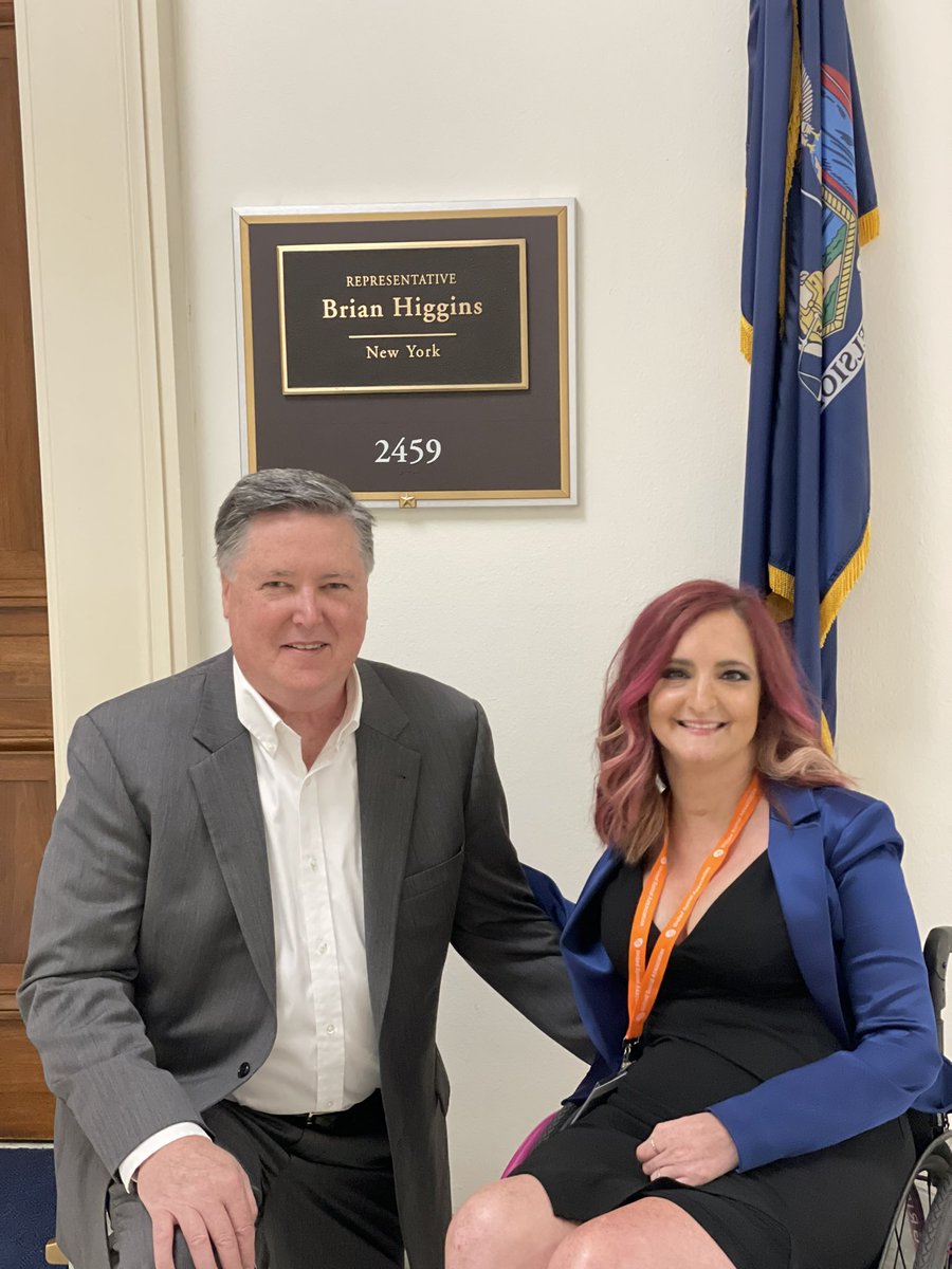Advocating for #disability rights with <a href="/UnitedSpinal/">United Spinal</a> in Washington DC! Met Congressman Brian Higgins. #inclusion #disabilityinclusion #ADA