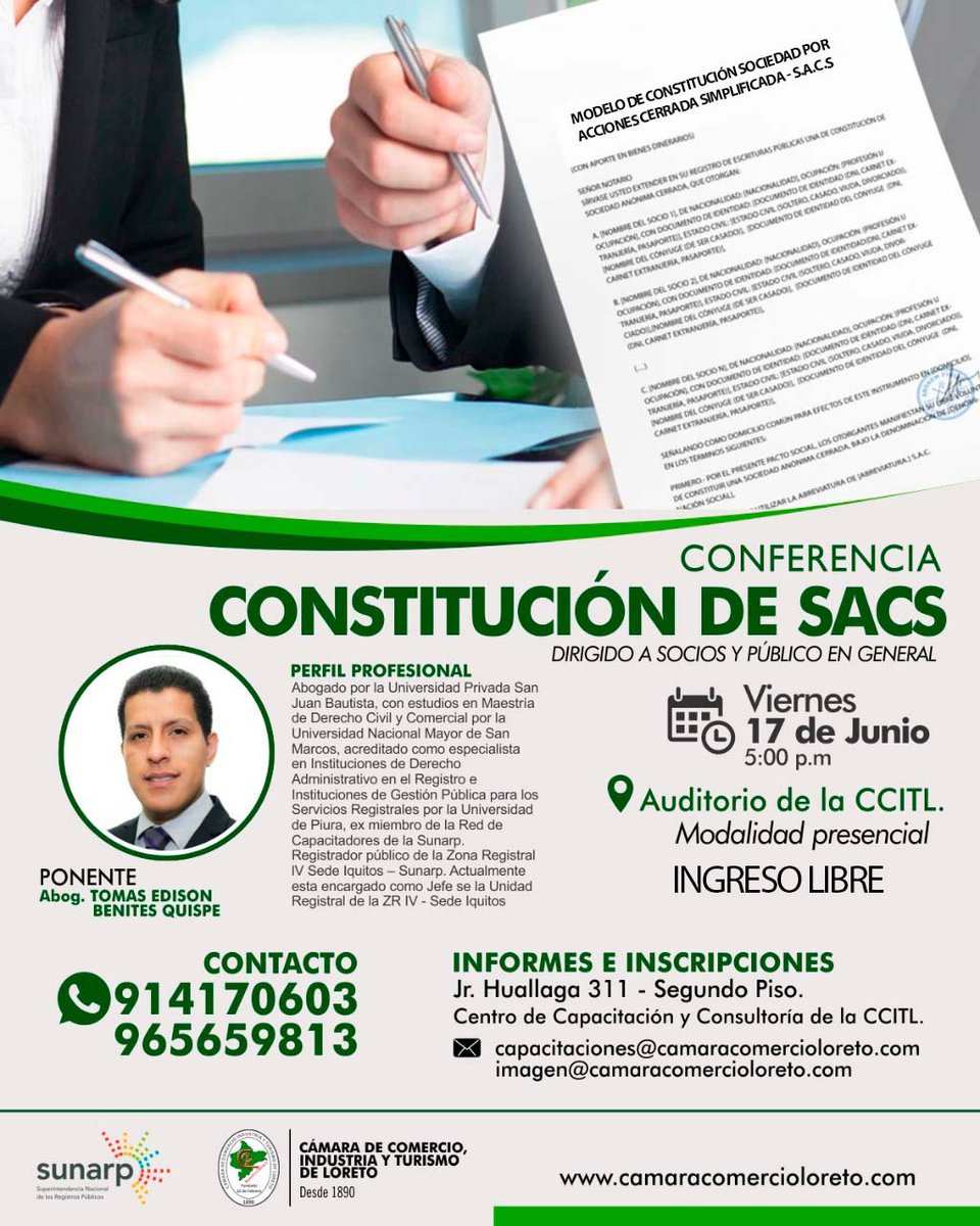 CÁMARA DE COMERCIO, INDUSTRIA Y TURISMO DE LORETO tweet media