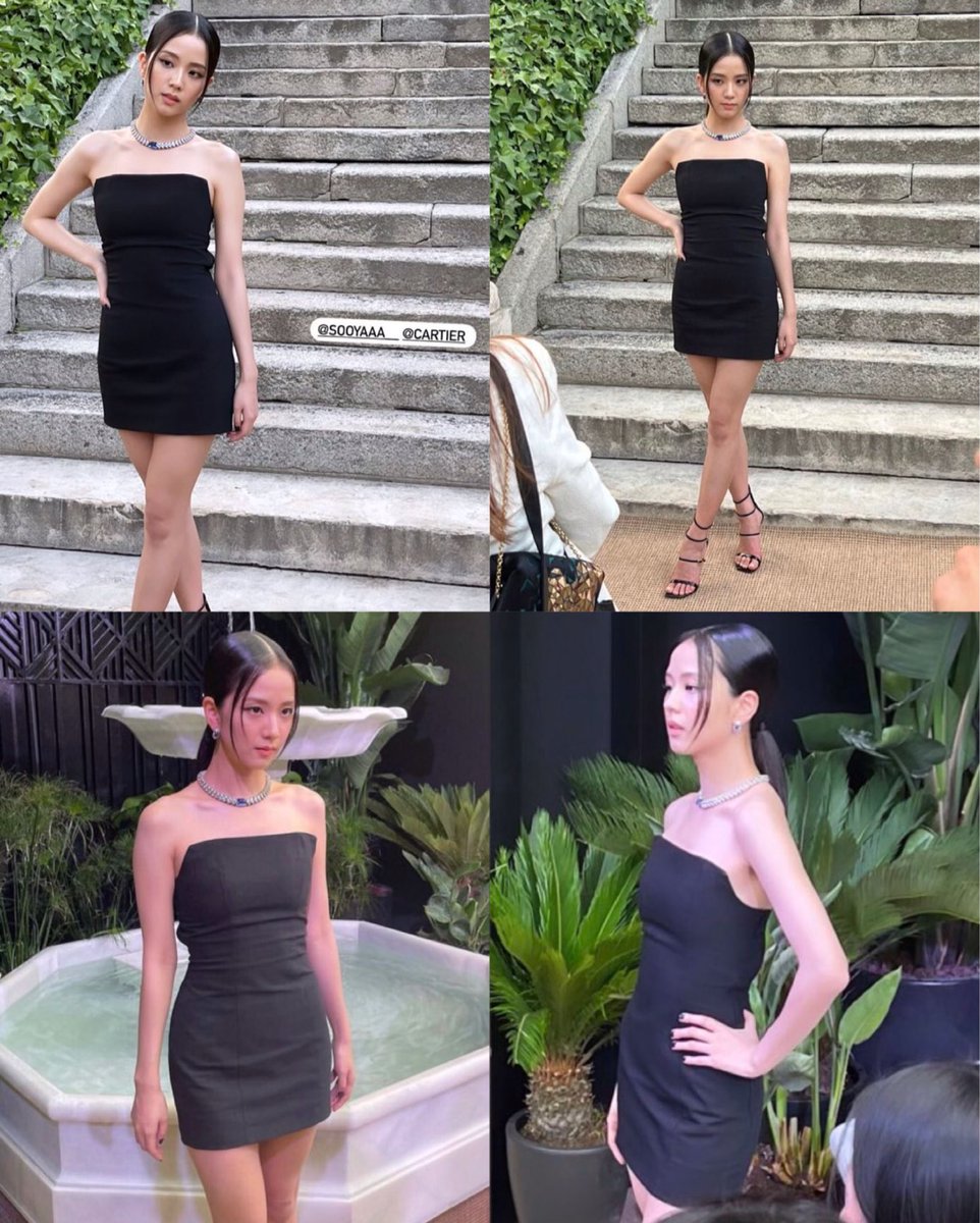 Jisoo in black outfit >>>