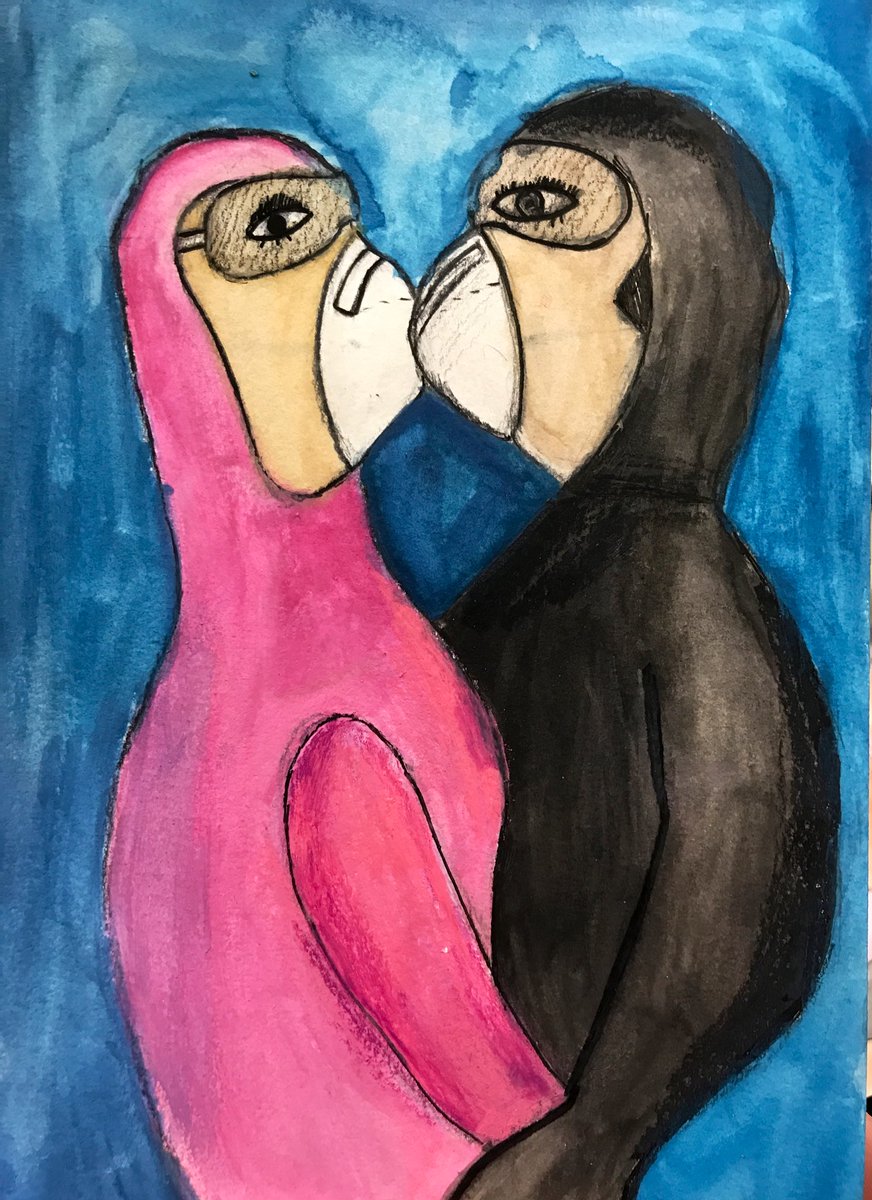 castiglioni_art's tweet photo. More 6th and 7th Grade Parodies of Famous #FineArt #Magritte #Warhol #Hokusai #Magritte the work They’re parodying is in the comments! #VBMS #GVAP https://t.co/m3RPbdPL7I