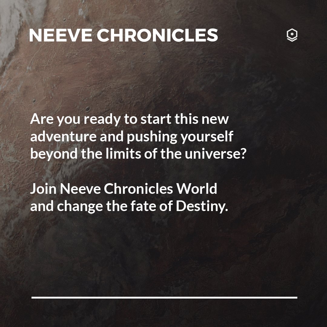 neevechronicles's tweet photo. Neeve Chronicles is a Sci-Fi Storytelling NFT Series.
Are you ready to start this new adventure and pushing yourself beyond the limits of the Universe?
Join Neeve Chronicles World and change the fate of Destiny.
© 2022 Hidden Studios
https://t.co/he4cHz90ek
#neevechronicles https://t.co/ie483HGhAT