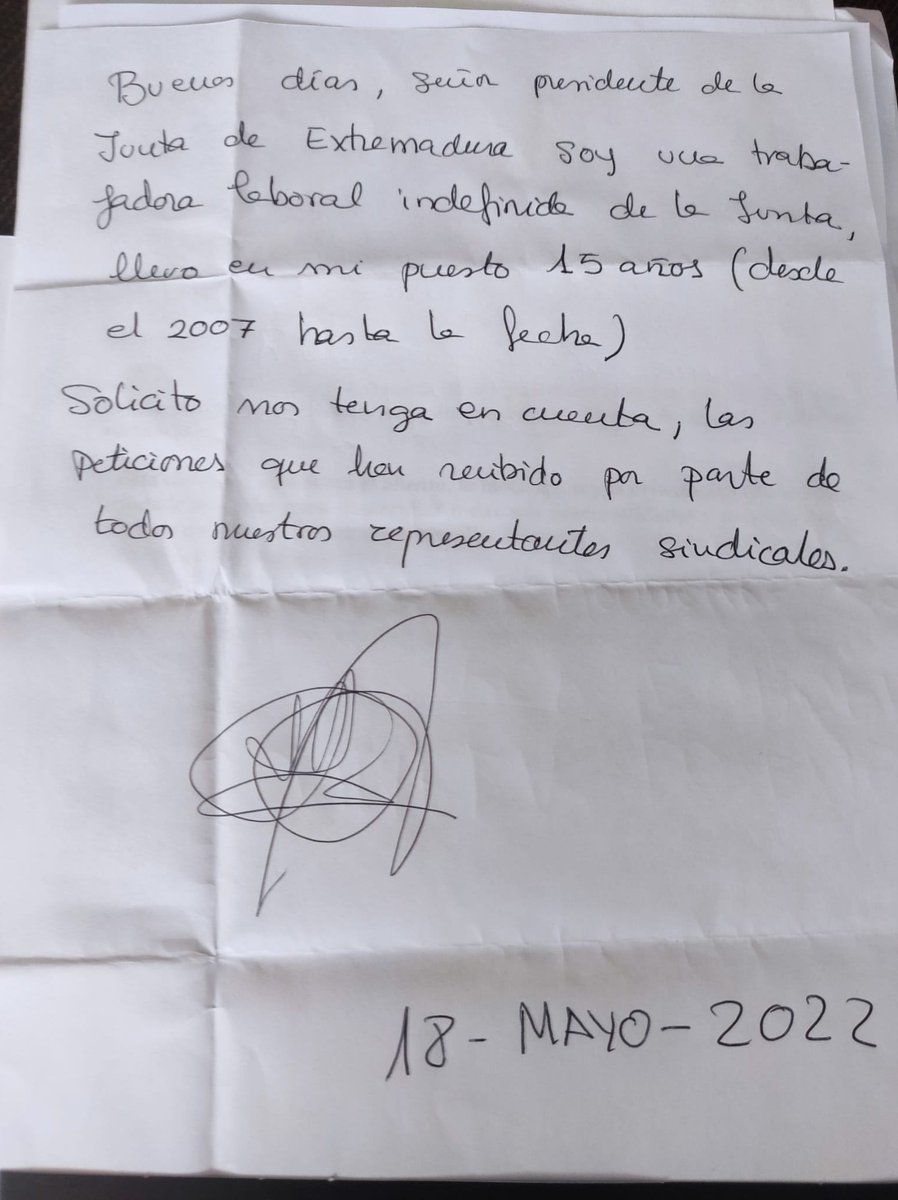 APiltex's tweet photo. #Mensaje08: Estimado @GFVara ... 

#PorUnaEstabilizacionJusta #FijezaYa
@ceppt2021 @USOExtremadura https://t.co/qWAS4zLuxd