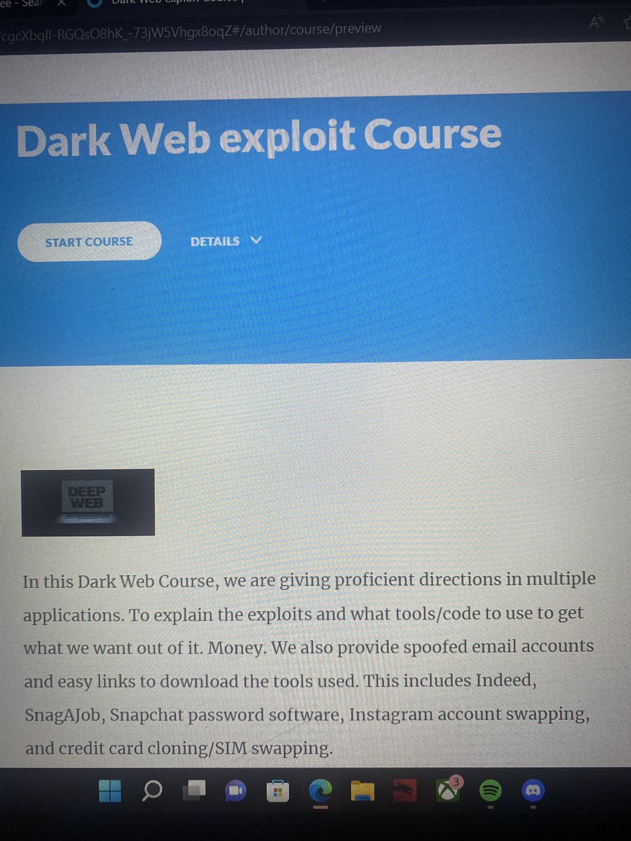 JoeUnkOne1's tweet photo. ‼️Brand new #exploit Course for NFT #holders or available on its own‼️

All of these services available alone just PM. 

#darkweb #deepweb #hacks #hacker #fraudbible https://t.co/nhnVl3MtVO
