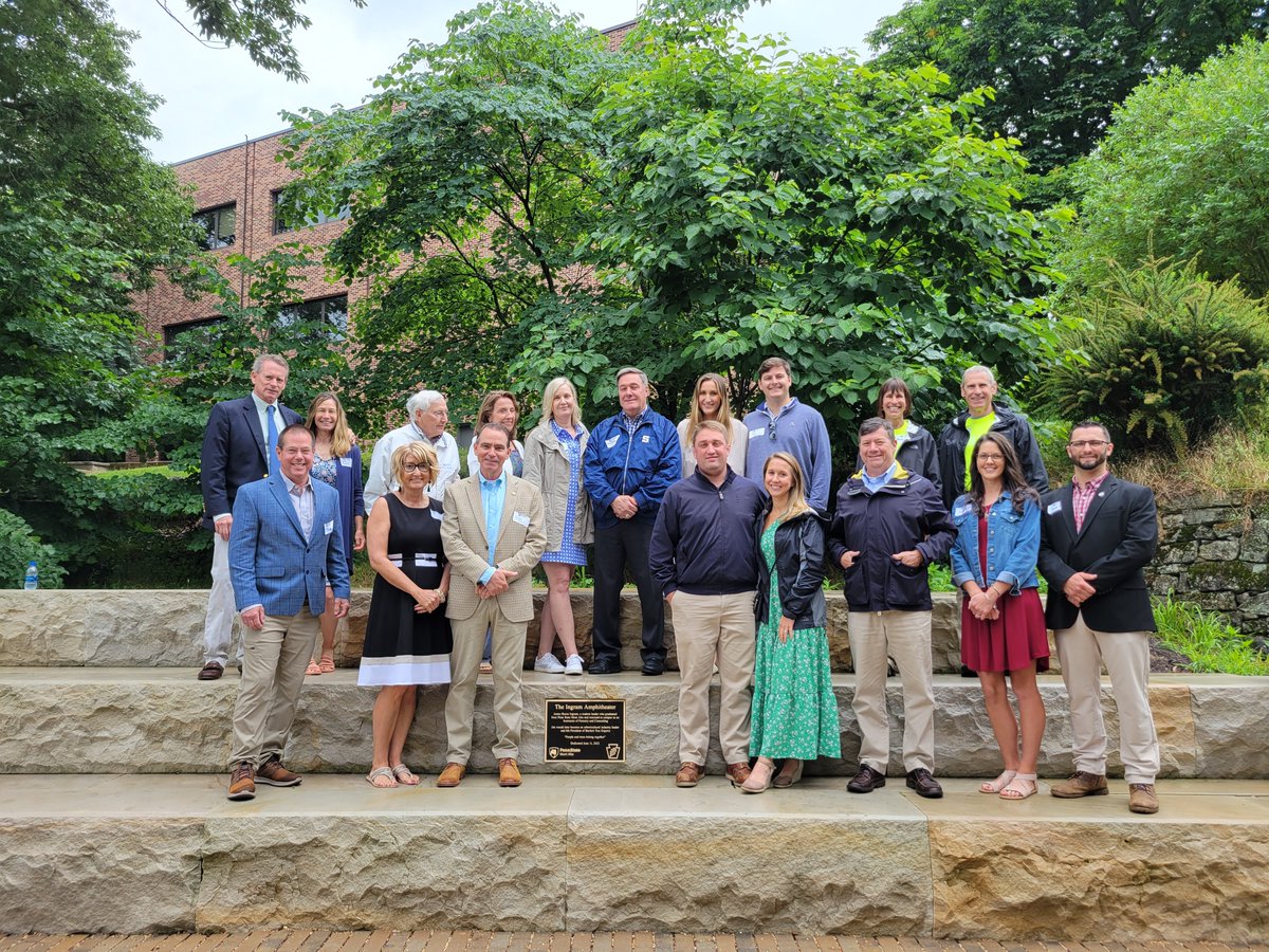 BartlettTreeExp's tweet image. Dedication of The Ingram Amphitheater at Penn State Mont Alto. Bartlett President and COO Jim Ingram is recognized for his continued support of the arboriculture industry and his alma mater. @montaltopsu @penn_state