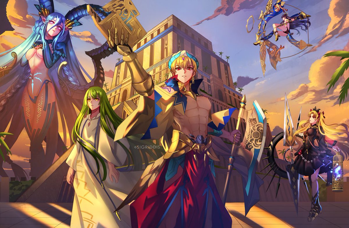 SigriddisArt's tweet photo. Hey there!
I hope you're doing well.
I made an illustration of some characters from FGO, this time from Babylonia.

You can also find me on Deviantart:
https://t.co/UWSF2iWA0n

#FateGO #FateGrandOrder #AnimeArt #animefanart https://t.co/hMNpHMkdVS