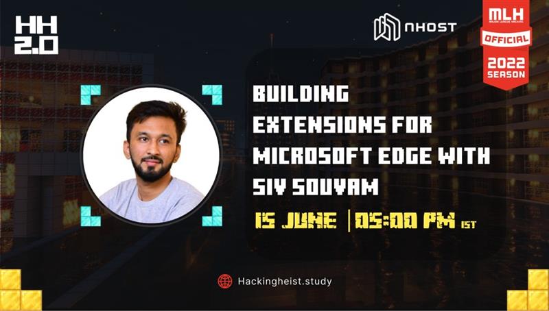 MSEdgeDev's tweet image. Learn how to create a Microsoft Edge extension! 🚀

Join @SivSouvam from the #EdgeExtensions team in a session with @HackingHeist 2.0 on “Building extensions for Microsoft Edge”.

🗓: 15th June, 5 PM IST

⏰ Set a reminder here -
aka.ms/Build_MSFT_Edg…