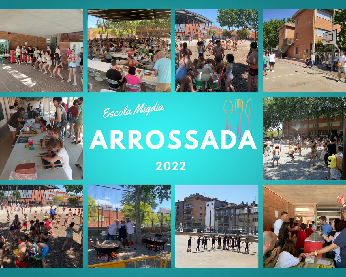 ampamigdia's tweet photo. Gràcies a tots els que vàreu fer possible que després de 2 anys el diumenge fos un gran dia!! Erem més de 400 persones a l'arrossada!! #arrossadamigdia #escolamigdiagirona https://t.co/81vwFbjNj8