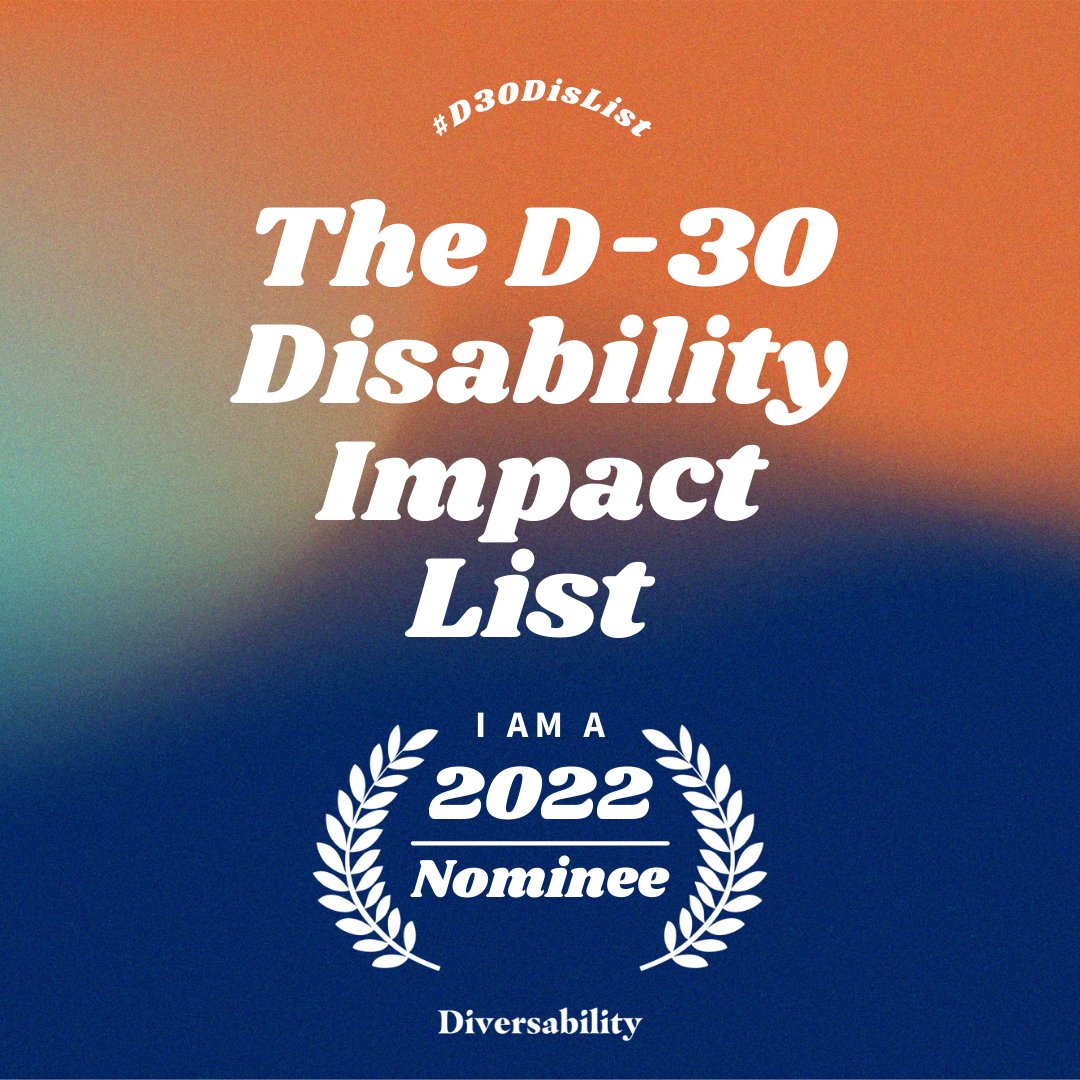 lachimusic's tweet photo. Honored to be nominated for the @Diversability D30 Impact list, honoring folks doing good work in the #Dusability space! https://t.co/KsQcWzvEYi