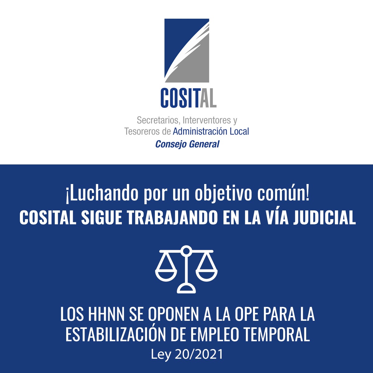 📣 COSITAL sigue trabajando en la solución contra la #estabilización del personal #interino y los demás problemas que afectan a nuestra #profesión.

my.mtr.cool/ztogwfzcnru