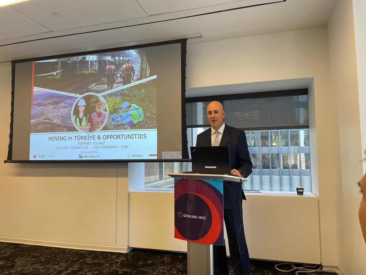 legisterra's tweet photo. We were at the Mining Opportunities in Türkiye event sponsored by @gowlingwlg_ca , Eldorado Gold and Tüprag today! Speakers included @KerimUras  , Mehmet Yılmaz, Mehmet Tangut and Nurhan Aycan. https://t.co/Wfl588wSgq