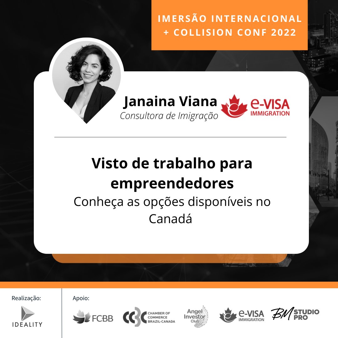 idealitypro's tweet photo. Janaina Viana Consultora regulamentada de imigração vai estar presencialmente no dia 23 de Junho esclarecendo todas as dúvidas sobre as possibilidades de imigração para empreendedores. 
Quer saber mais? https://t.co/4mPl9j8oQ4

#entrepreneurship #startupvisacanada #clevelvisa https://t.co/1pFD76bSUE