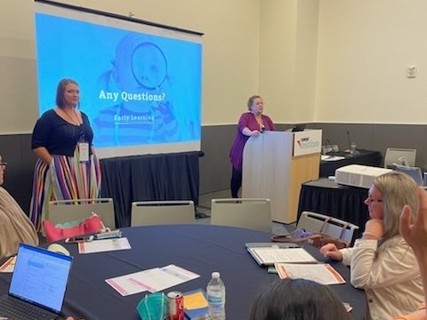 EarlyLearningIN's tweet photo. Members of our Early Learning Indiana team spent the past few days presenting at both the @NAEYC Professional Learning Institute and the Indiana Early Intervention Conference! https://t.co/6xvlAIas62