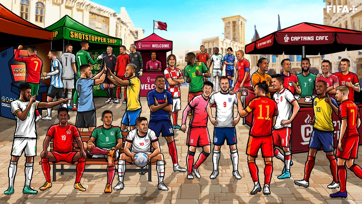 32 países, 32 cracks que llevan detrás el sueño de millones. ¡Se viene #Qatar2022!