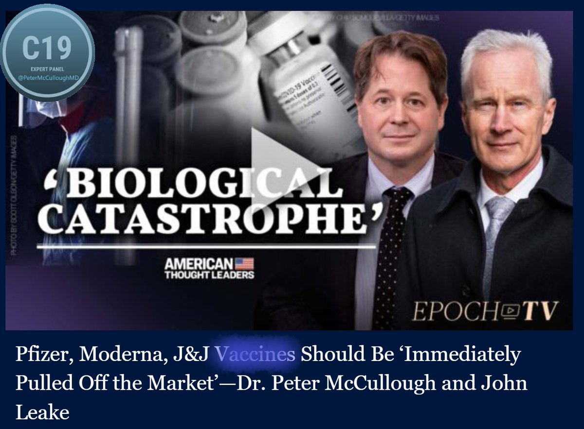 P_McCulloughMD's tweet photo. Record injuries, disabilities, and deaths are fueling continued calls for market withdrawal of the products.  First warnings came in March, 2020 and have intensified from multiple groups over the course of the campaign. @WCH_Org https://t.co/DF6Nqxa6eE