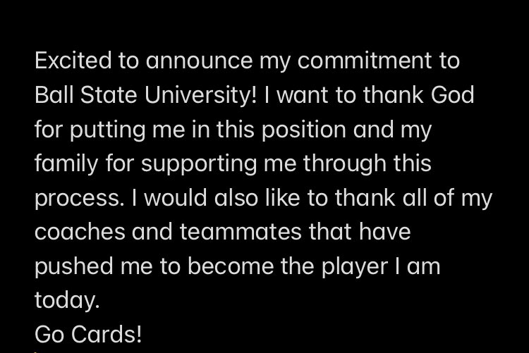 Committed🔴⚫️#ChirpChirp #23ToMuncie