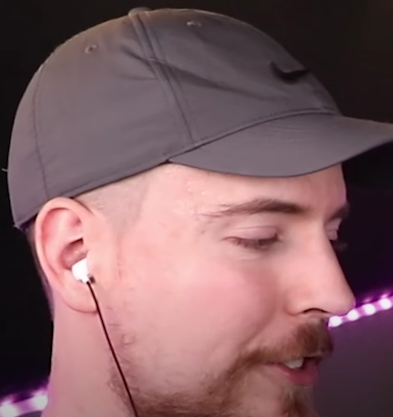 Mrbeast wearing hat png image