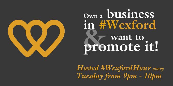 WexfordHour's tweet photo. Has anyone not said hello yet? Don't be shy! Be Found! Tell us about your business. What do you do for your customers Share Pics, links &amp; news #Wexford #WexfordHour #UrBizChat #ShopLocal https://t.co/Vmwf0Bw1pn