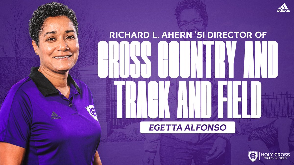 Egetta Alfonso has been elevated to the position of Richard L. Ahern ’51 Director of Cross Country and Track and Field: bit.ly/3Qz6R27

#GoCrossGo