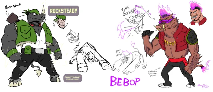 Resharing me and @DeputyRustArt's Turtles 👀 