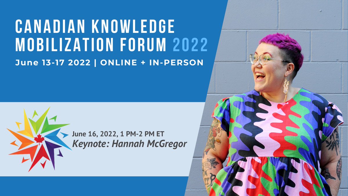 researchimpact's tweet photo. Our keynote, @hkpmcgregor, will deliver a presentation on #KMb versus #PublicScholarship: A #Podcasting #Perspective on June 16, 2022 at #CKF22! https://t.co/c0WRSqjBpb