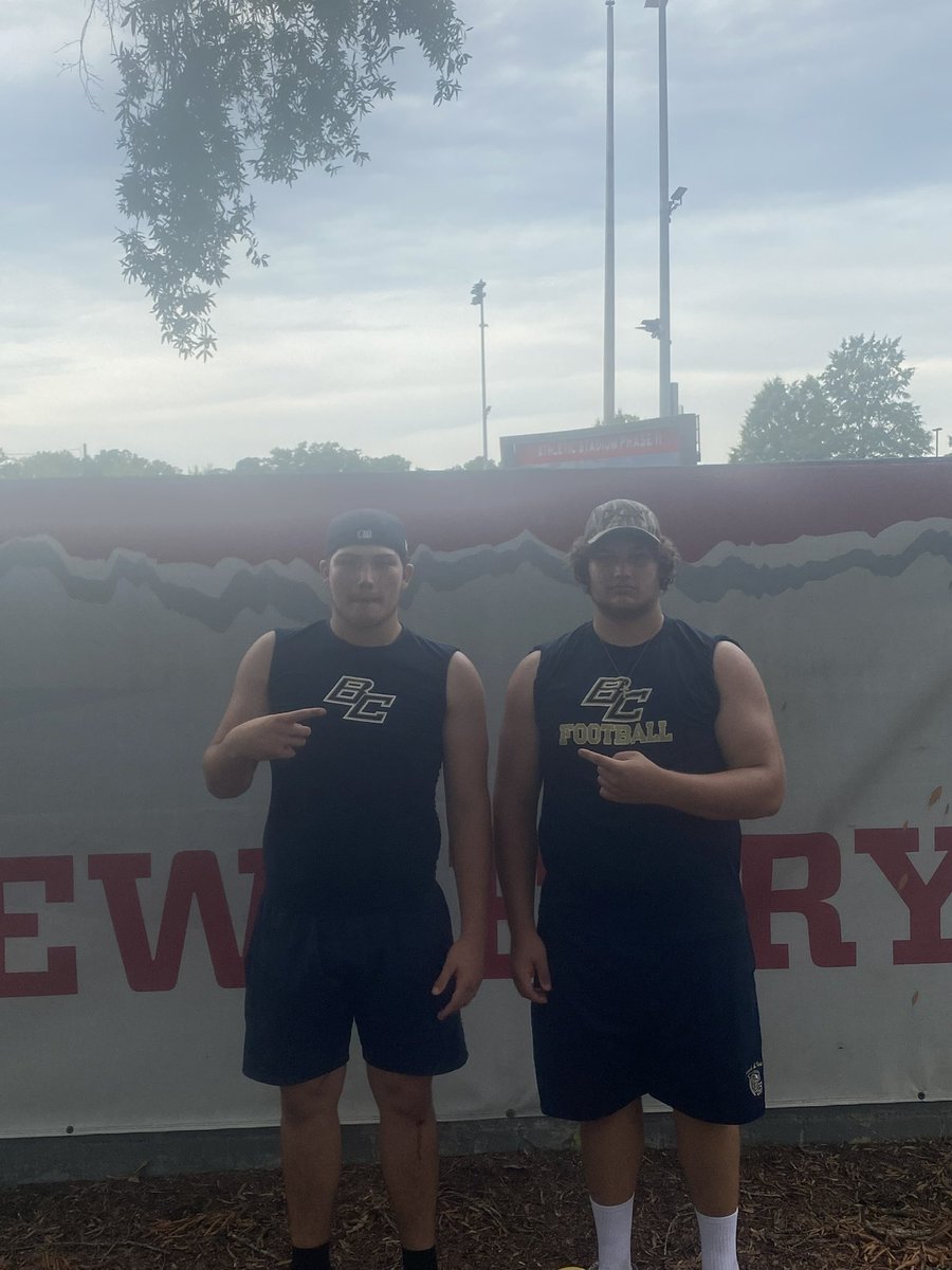 Thank you <a href="/Newberry_FB/">Newberry College Football</a> for having me today. I learned a lot that i can take back home and apply it with my team. I hope to come see a game this year and see <a href="/MitchHall15/">Coach Mitch Hall</a> again soon! #creek