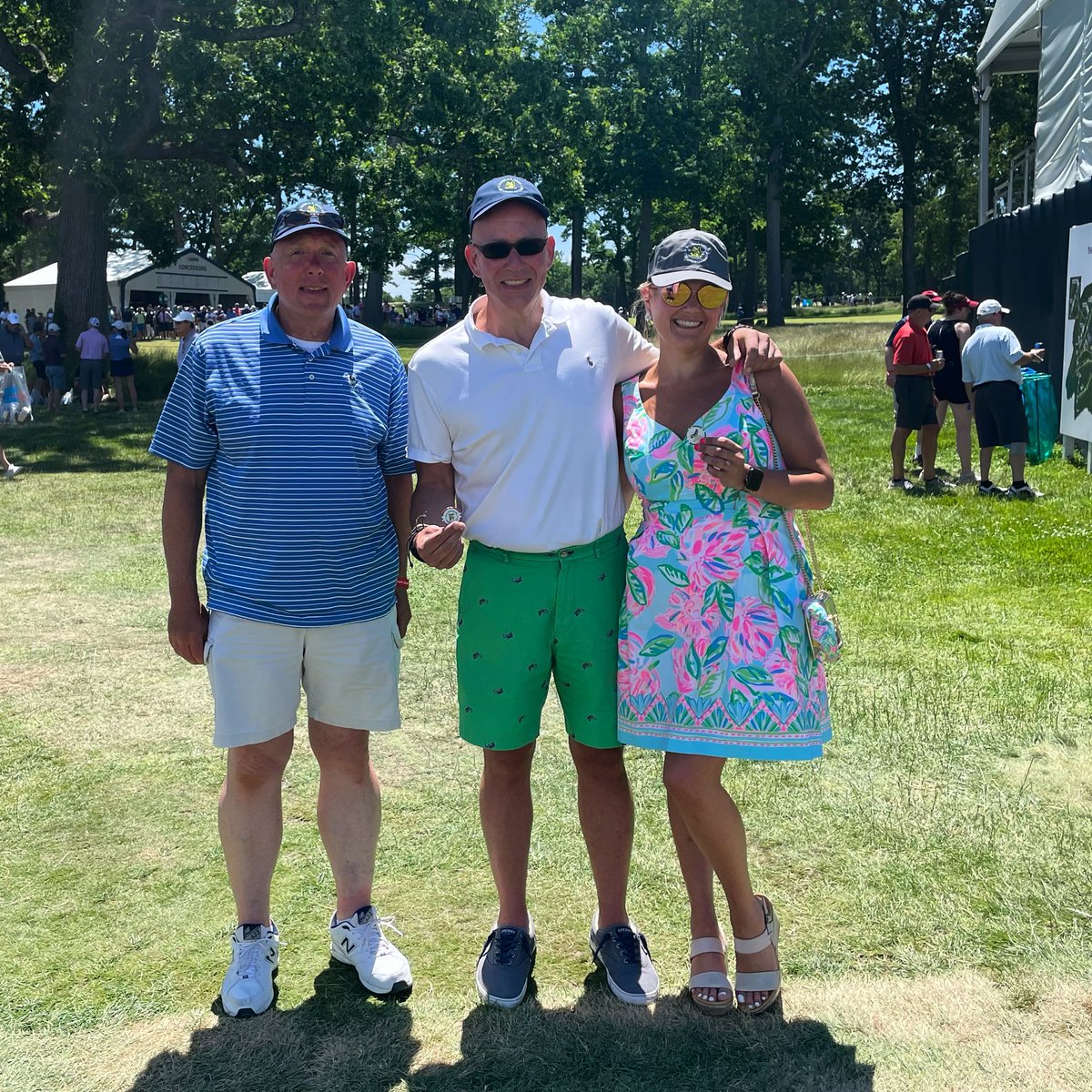 DougieChimes's tweet photo. Thanks @JohnRapaport for a nice day at the U.S. Open, and the awesome Casny hats! Thank you @Tara25596577 for being my beautiful date! #USOpen2022 #usopen https://t.co/MhYmHS9pwC