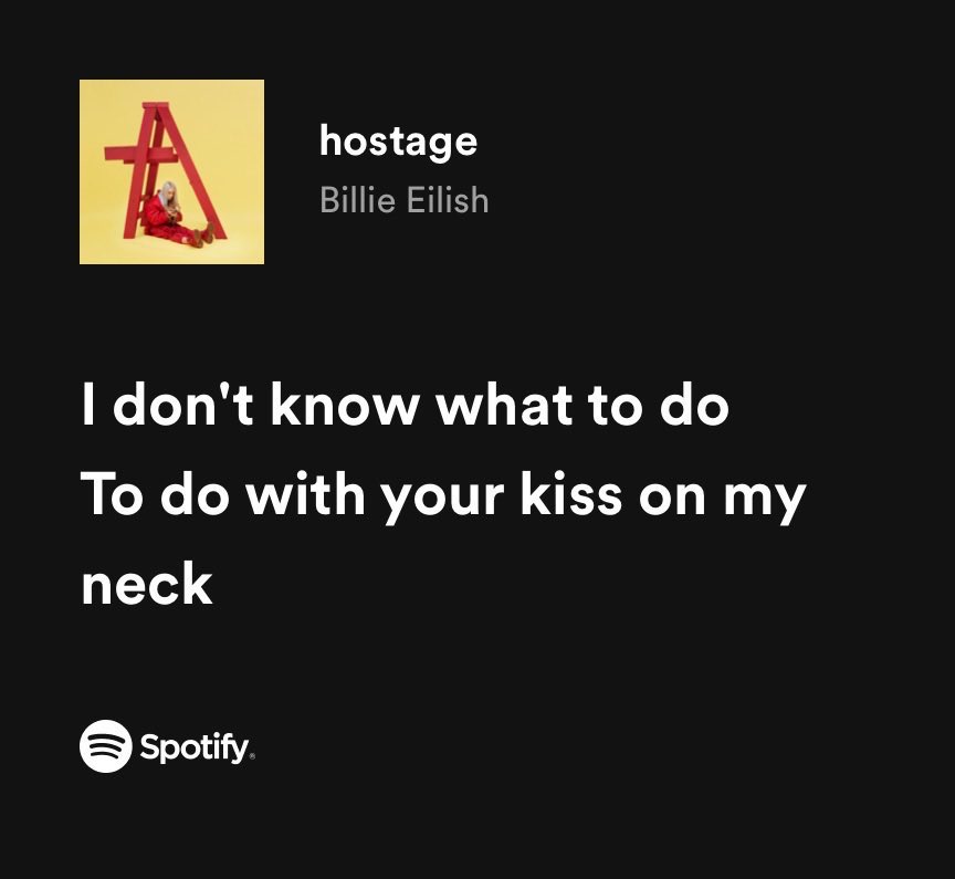 hostage | Billie Eilish