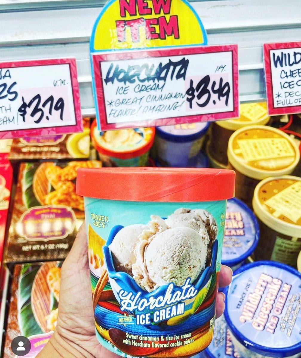 TJsObsessed's tweet photo. OMG Who needs this Horchata Ice cream???! I do I do! I called my local store and it should be in by Thursday! 👏🏻 have you tried it??? I can’t wait! 🏷 tag your dessert loving bff 
📷 @traderjoesaholic (IG)

🏆 Make sure to enter my TJ’s gift card giveaway posted+ https://t.co/2yi8N8YEJX