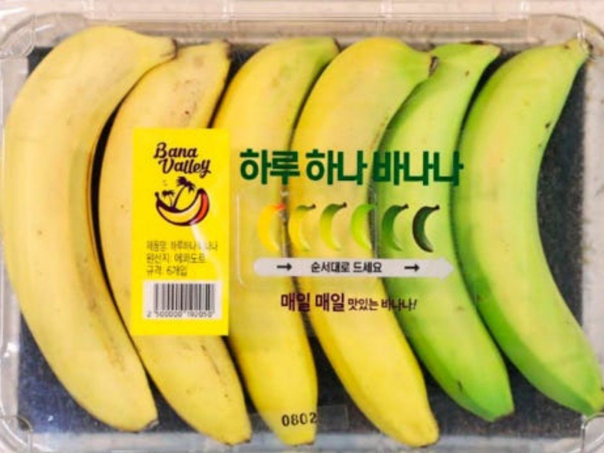 South Korea packages Banana as per ripeness to avoid wastage