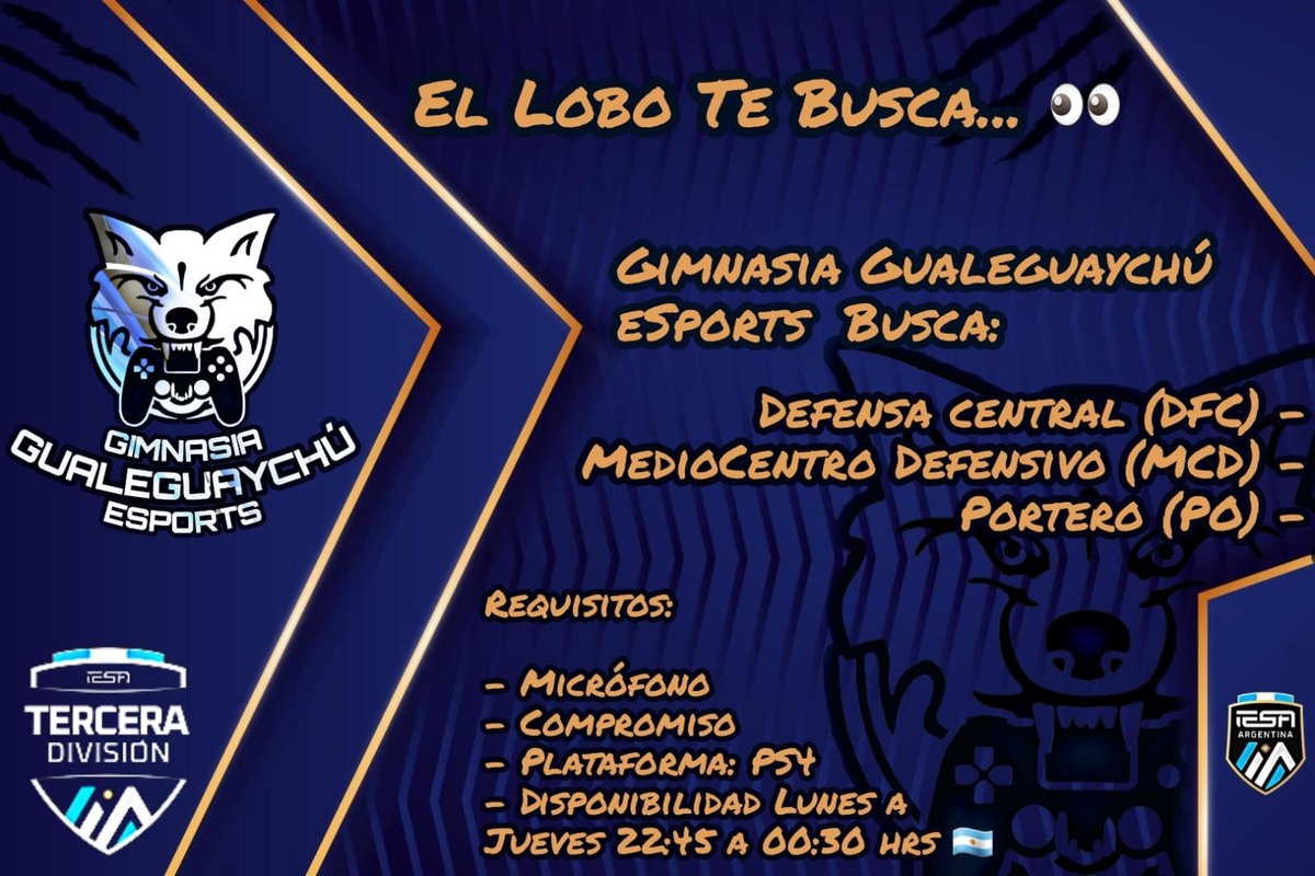 Gchu_eS's tweet photo. Hoy hacemos pruebas a las 23hs.

https://t.co/sFDE01Rjgv

#IESA @IESAFichajes @Fichajestsdcp @FichajesAyudas @fichajes_pro https://t.co/zf5CnAfVmB