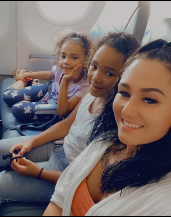 QosMeghan's tweet photo. Older pic. Last Christmas heading to NY to visit family. God I love these little munchkins.  Reminds me of their daddy everyday. Love you my OG black king. Your missed! 😍🥰🖤💋💯 https://t.co/93mQJH8jj8