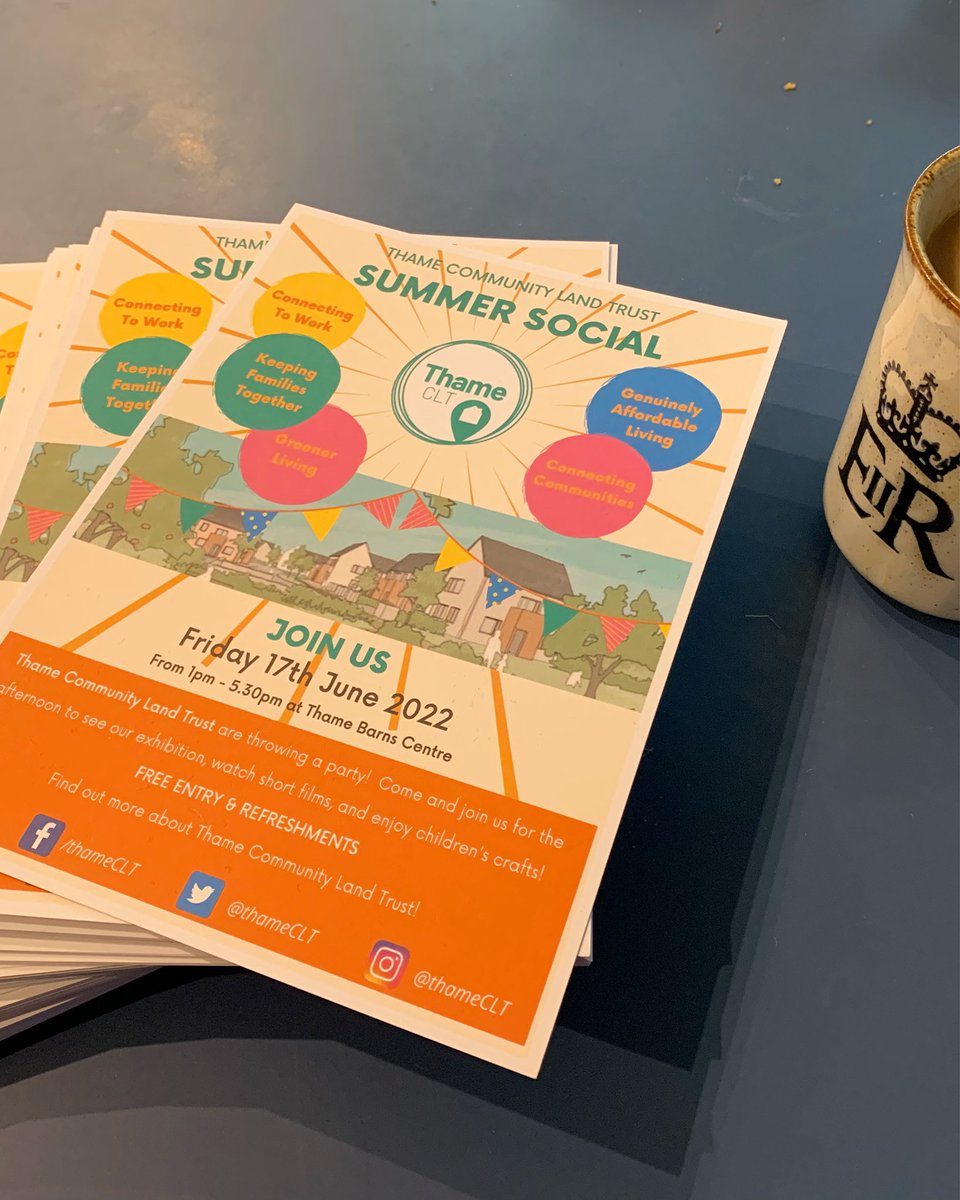 Hot work delivering fliers in this weather 😅 but we’ll get to as many homes in Thame as we can! 😁 Spread the word - Friday 17th June - 1pm to 5.30pm - Thame Barns Centre #thame #thameclt #communitylandtrust #communitiesbuildinghomes