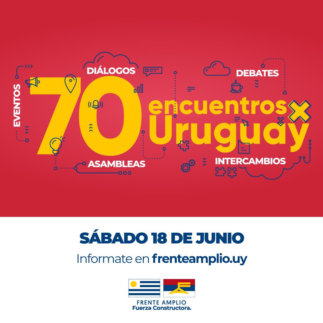 🏛️En el medio de una emergencia económica y de seguridad, ingresará al Parlamento la Rendición de Cuentas.

🗓️Este 18/6 dialogamos en todo el país al respecto.

📌La agenda de los encuentros la encontrás en frenteamplio.uy • ¡Nos vemos el sábado!